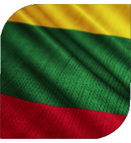 Square Lithuania Europe Flags 