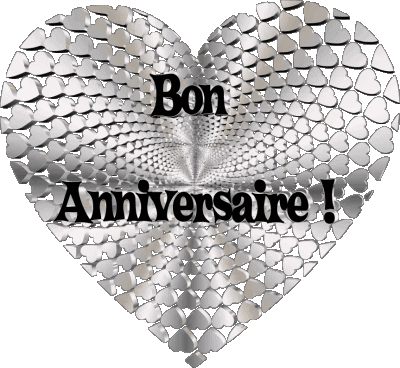012 Coeur Bon Anniversaire French Messages 