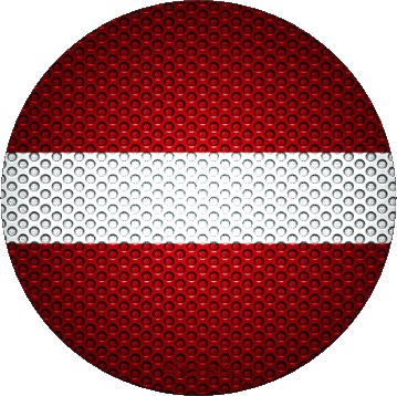 Rond Lettonie Europe Drapeaux 