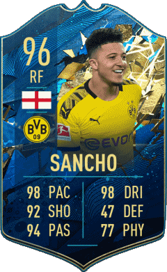 Jadon Sancho Angleterre F I F A - Joueurs Cartes Jeux Vidéo Multi Média 