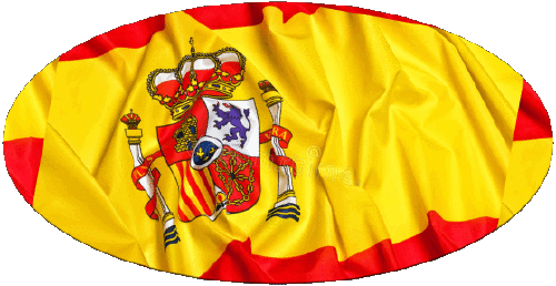 Ovale Spagna Europa Bandiere 