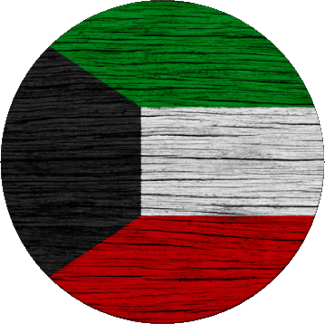 Tondo Kuwait Asia Bandiere 