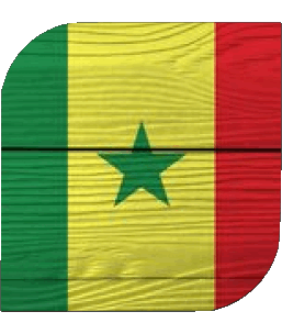 Carré Sénégal Afrique Drapeaux 
