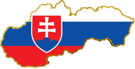 Map Slovakia Europe Flags 