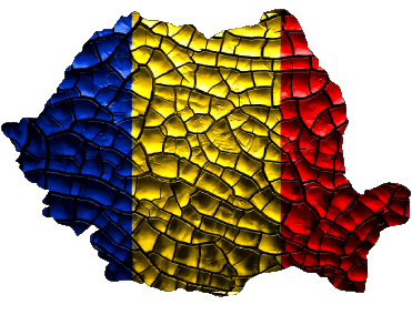 Map Romania Europe Flags 