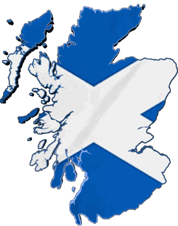 Map Scotland Europe Flags 