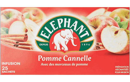 Pomme cannelle-Pomme cannelle Eléphant Té - Infusiones Bebidas 