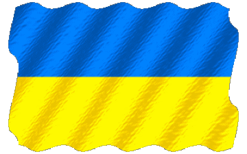 Ondulación Ucrania Europa Banderas 