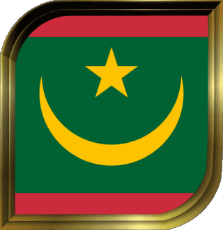 Plaza Mauretanien Afrika Fahnen 