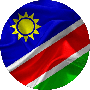 Tondo Namibia Africa Bandiere 