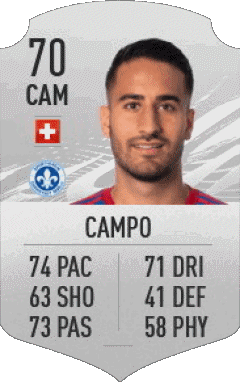 Samuele Campo Suisse F I F A - Joueurs Cartes Jeux Vidéo Multi Média 