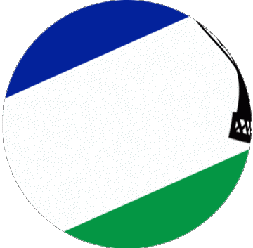 Kugel - Würfel Lesotho Afrika Fahnen 