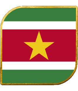 Carré Suriname Amériques Drapeaux 