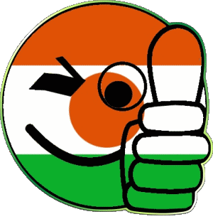 Smiley - OK Niger África Banderas 