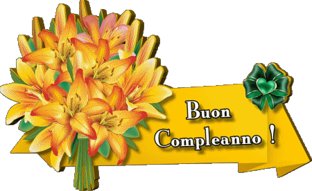 008 Transparent Background Floreale Buon Compleanno Italian Messages 