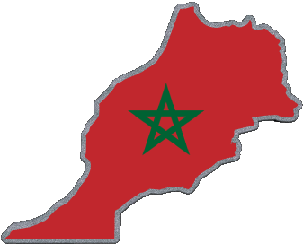 Map Morocco Africa Flags 