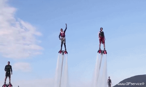 Fly-boarding Fun - Win Moto d'acqua Trasporti Umorismo -  Fun 