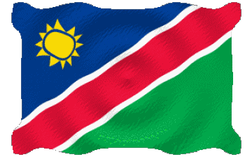 Ondulación Namibia África Banderas 