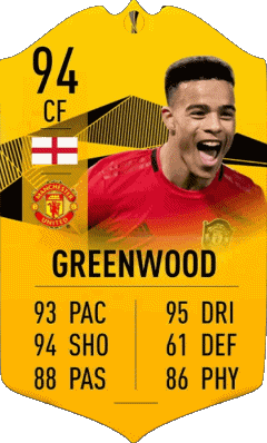 Mason Greenwood England F I F A - Card Players Video Games Multi Media 