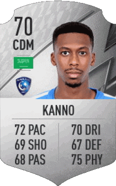 Mohamed Kanno Arabia Saudita F I F A - Giocatori carte Videogiochi Multimedia 