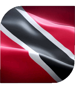 Carré Trinité et Tobago Amériques Drapeaux 
