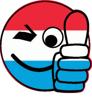 Smiley - OK Luxembourg Europe Flags 
