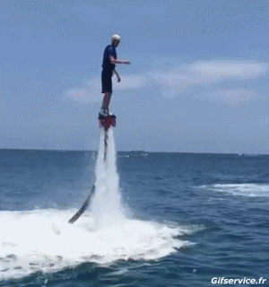 Fly-boarding Fail Jet Ski Transport Humor -  Fun 