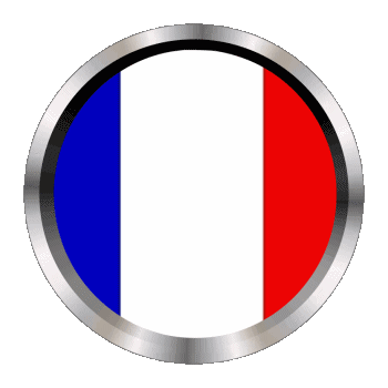Round - Rings National France Flags 