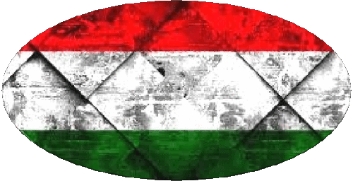 Ovale Ungheria Europa Bandiere 