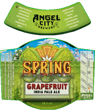 Spring - Grapefriut indian pale ale-Spring - Grapefriut indian pale ale Angel City Brewery USA Beers Drinks 