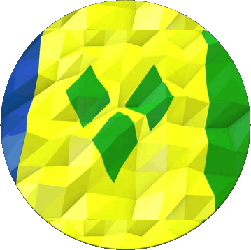 Rond Saint Vincent et les Grenadines Amériques Drapeaux 