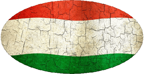 Oval Hungary Europe Flags 