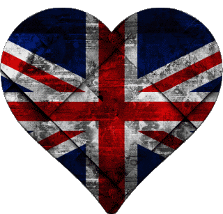 Heart UK Europe Flags 