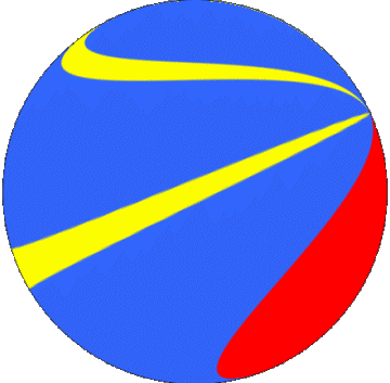 Sphere - Cube La Réunion D.O.M - T.O.M France Drapeaux 