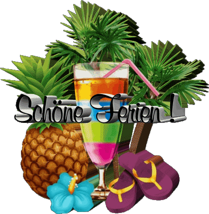 16 Transparent Background Schöne Ferien German Messages 