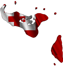 Carta Geografica Tonga Oceania Bandiere 