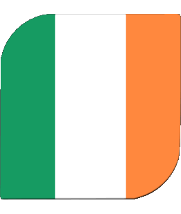 Quadrato Irlanda Europa Bandiere 