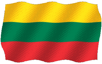 Waving Lithuania Europe Flags 