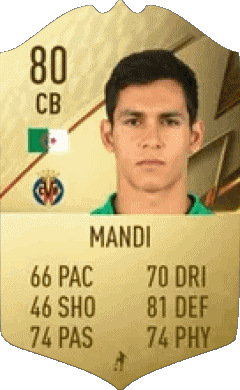 Aïssa Mandi Algeria F I F A - Card Players Video Games 