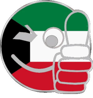 Smiley - OK Kuwait Asia Flags 