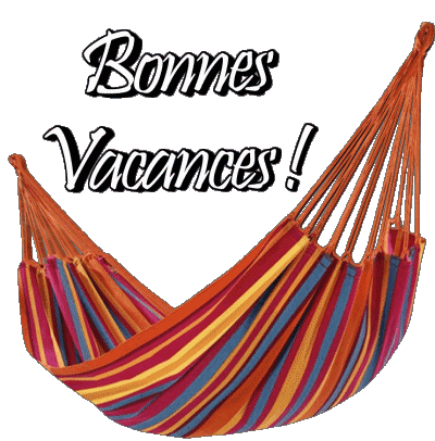32 Fondo transparente Bonnes Vacances Francés Mensajes 