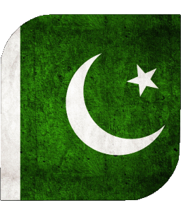 Carré Pakistan Asie Drapeaux 