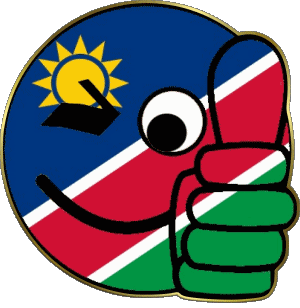 Smiley - OK Namibia Afrika Fahnen 