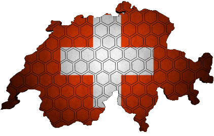 Mapa Suiza Europa Banderas 