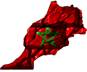 Map Morocco Africa Flags 