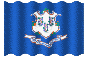 Ondulation Connecticut U.S.A - Etats Amériques Drapeaux 
