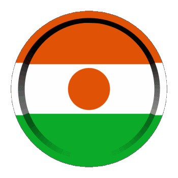 Rond - Anneaux Niger Afrique Drapeaux 