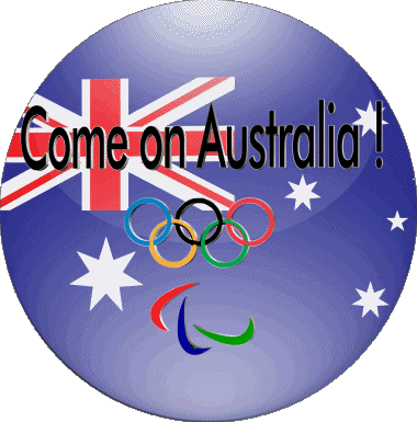 Olympic Games 02 Come on Australia Anglais Messages 