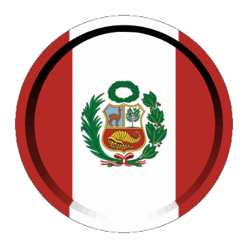 Rund - Ringe Peru Amerika Fahnen 