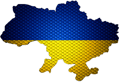 Carte Ukraine Europe Drapeaux 
